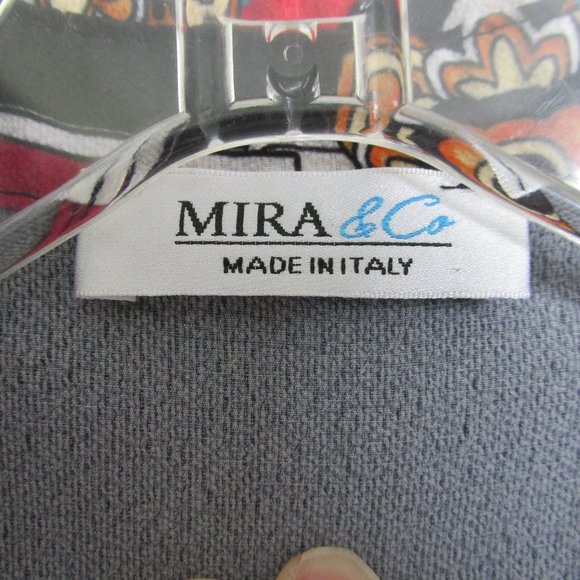 Mira & Co Italy Long-Sleeve Oversized Polyester Jersey A-line Tunic Size S - Picture 3 of 6